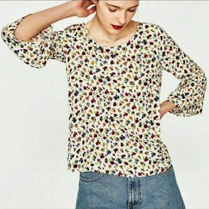 Zara Floral Blouse